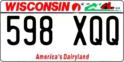 WI license plate 598XQQ
