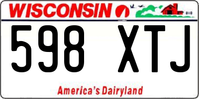 WI license plate 598XTJ