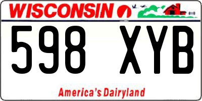 WI license plate 598XYB