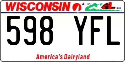WI license plate 598YFL