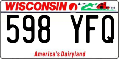 WI license plate 598YFQ