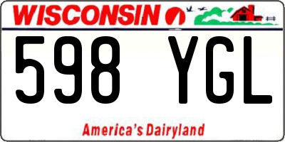 WI license plate 598YGL
