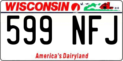 WI license plate 599NFJ
