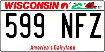 WI license plate 599NFZ