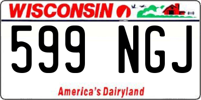 WI license plate 599NGJ