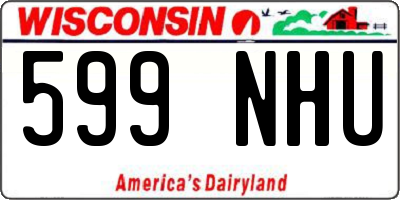 WI license plate 599NHU