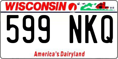 WI license plate 599NKQ