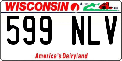 WI license plate 599NLV