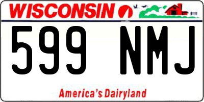 WI license plate 599NMJ