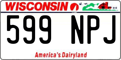 WI license plate 599NPJ
