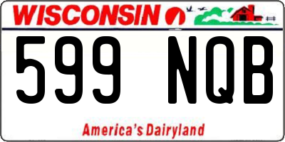 WI license plate 599NQB