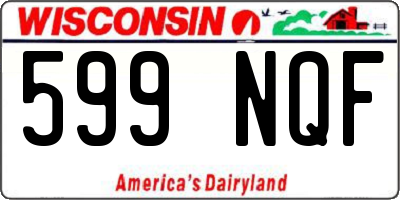 WI license plate 599NQF