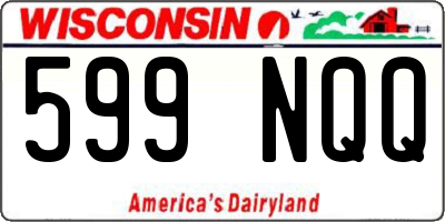 WI license plate 599NQQ
