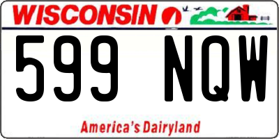 WI license plate 599NQW