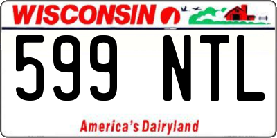 WI license plate 599NTL