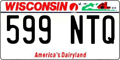 WI license plate 599NTQ