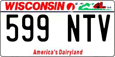 WI license plate 599NTV