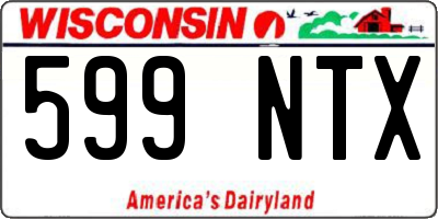 WI license plate 599NTX