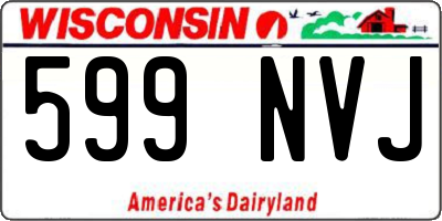 WI license plate 599NVJ