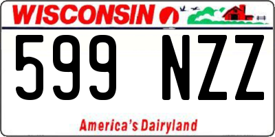 WI license plate 599NZZ