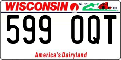 WI license plate 599OQT