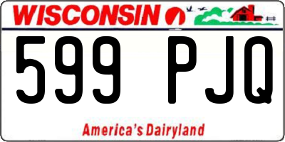 WI license plate 599PJQ