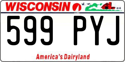 WI license plate 599PYJ