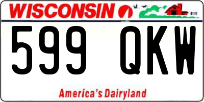 WI license plate 599QKW