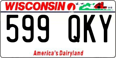 WI license plate 599QKY