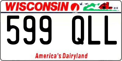 WI license plate 599QLL