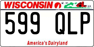 WI license plate 599QLP