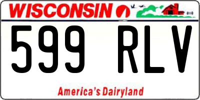 WI license plate 599RLV