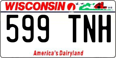 WI license plate 599TNH