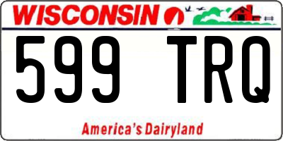 WI license plate 599TRQ