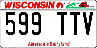 WI license plate 599TTV