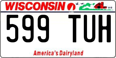 WI license plate 599TUH
