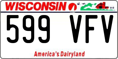 WI license plate 599VFV