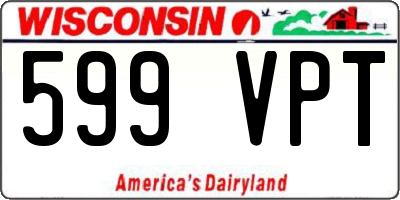 WI license plate 599VPT