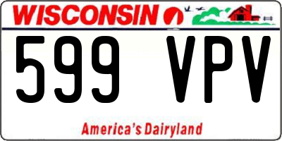 WI license plate 599VPV