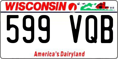 WI license plate 599VQB