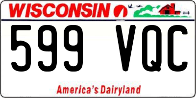 WI license plate 599VQC
