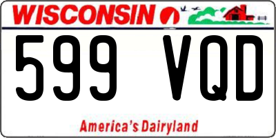 WI license plate 599VQD