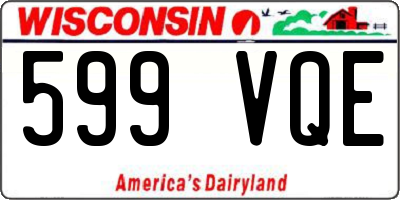 WI license plate 599VQE