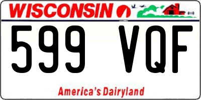 WI license plate 599VQF