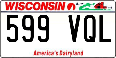 WI license plate 599VQL