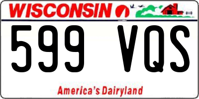 WI license plate 599VQS