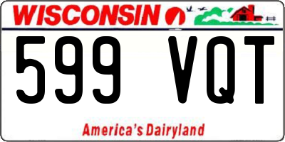 WI license plate 599VQT