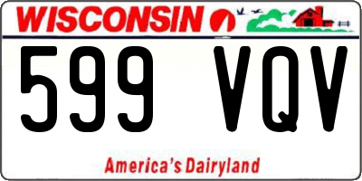 WI license plate 599VQV