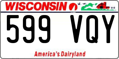 WI license plate 599VQY