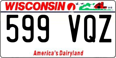 WI license plate 599VQZ
